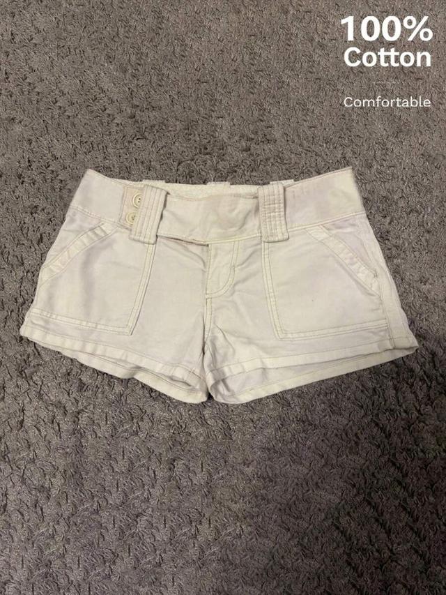 attitoon women's casual retro ultra low waist cargo mini shorts