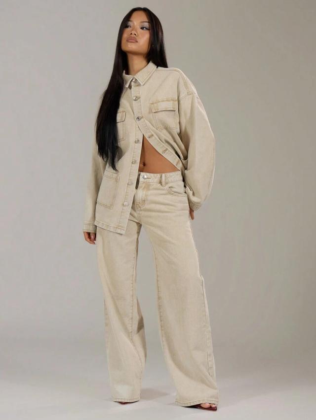 musera washed low rise baggy denim jeans