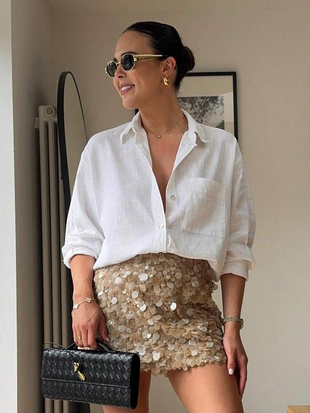 women's y2k elegant chic shiny mini skirt