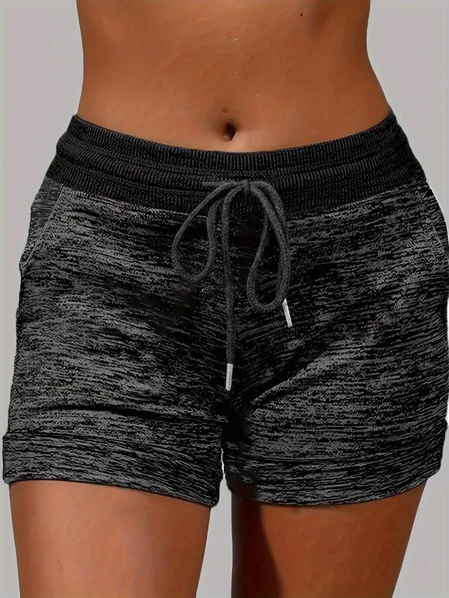 women's summer casual drawstring waist pocket shorts