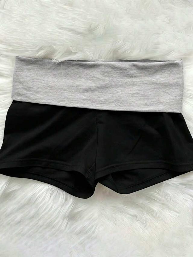 islasuriya women's summer casual colorblock patchwork shorts
