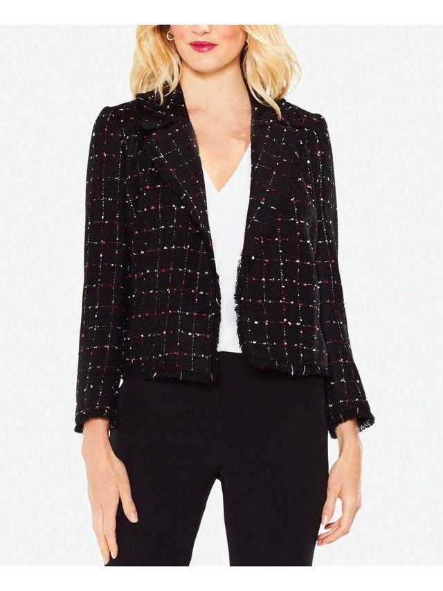 vince camuto windowpane tweed blazer