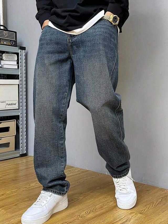 casual blue denim jeans for men