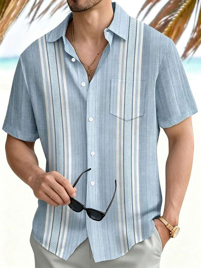 vintage geometric bowling colorblock print short sleeve shirt