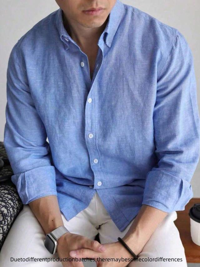 men's casual bamboo fiber soft breathable button-up shirt