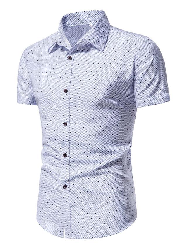calvornis men argyle print button up shirt