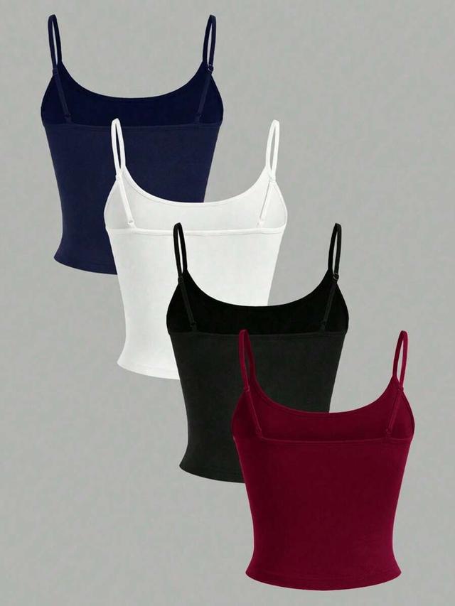navy cropped fitted camisole