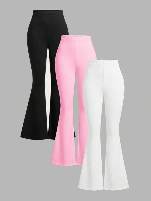 black high waist skinny flare pants set