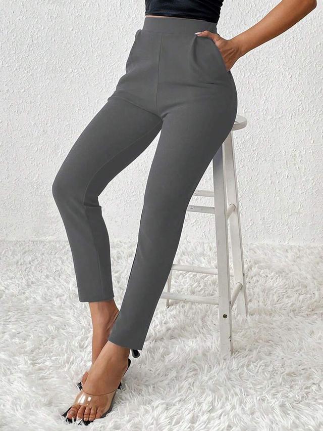 solid color tapered spring women pants