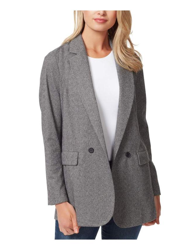 women's relaxed soft herringbone blazer