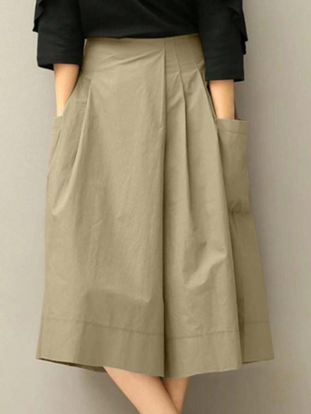 khaki high waist wide leg cropped shorts