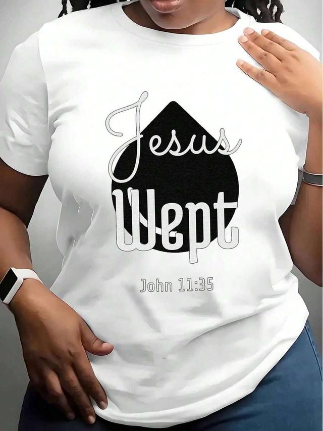white cotton short sleeve jesus wept graphic t-shirt