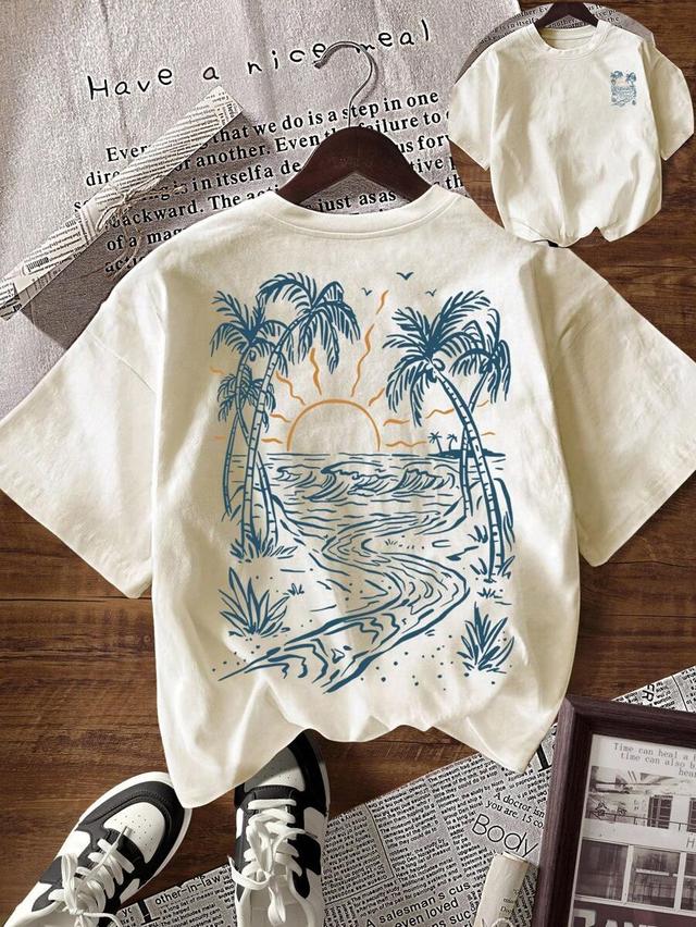 inawly women letter print casual loose fit t-shirt