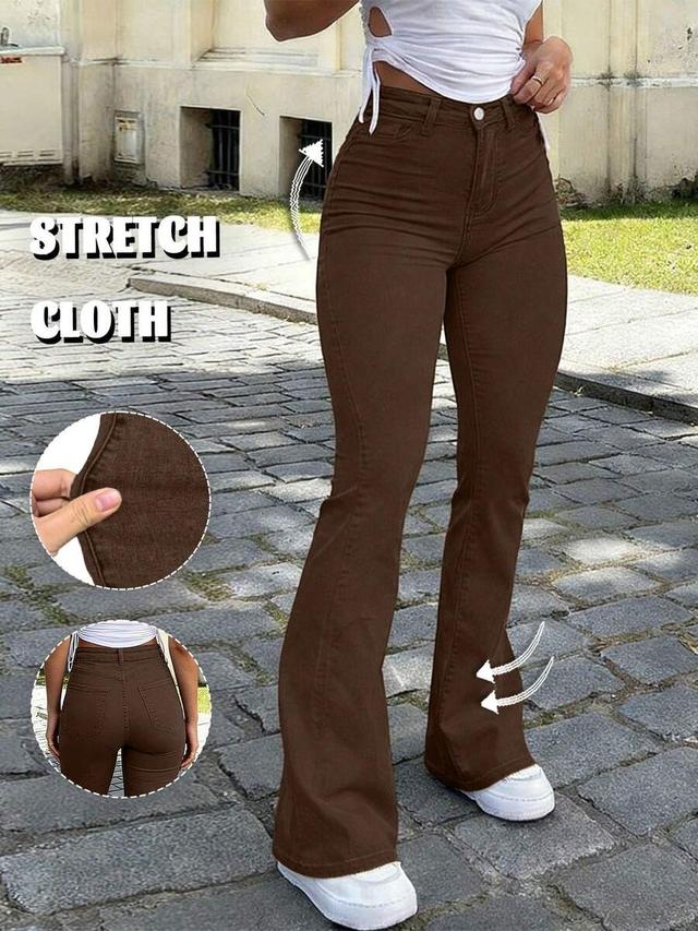 y2k style dark khaki flare long pants