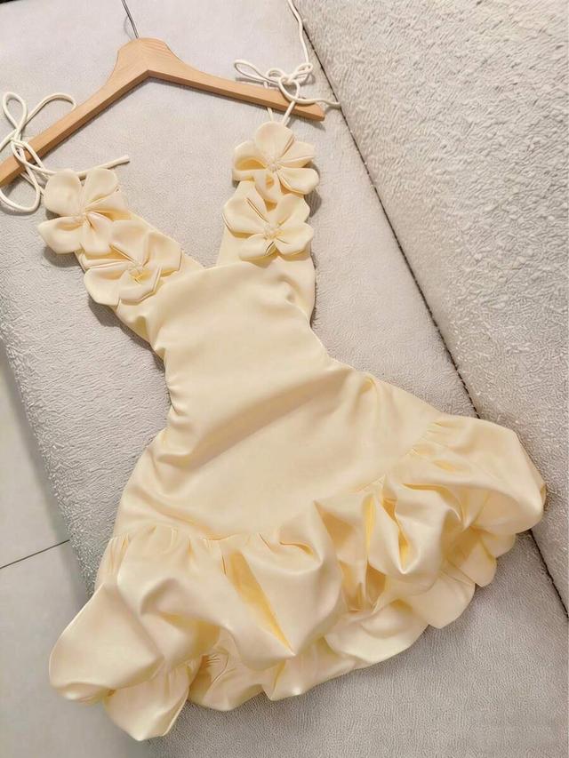 women's elegant ruched floral decor waist cinched mini dress