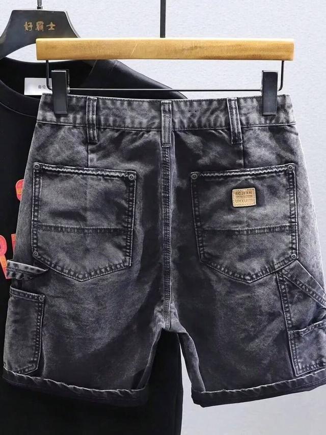 men's lightweight summer workwear denim shorts