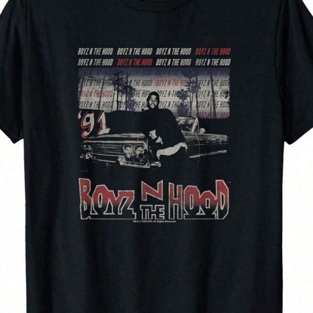 boyz n the hood graphic print black t-shirt