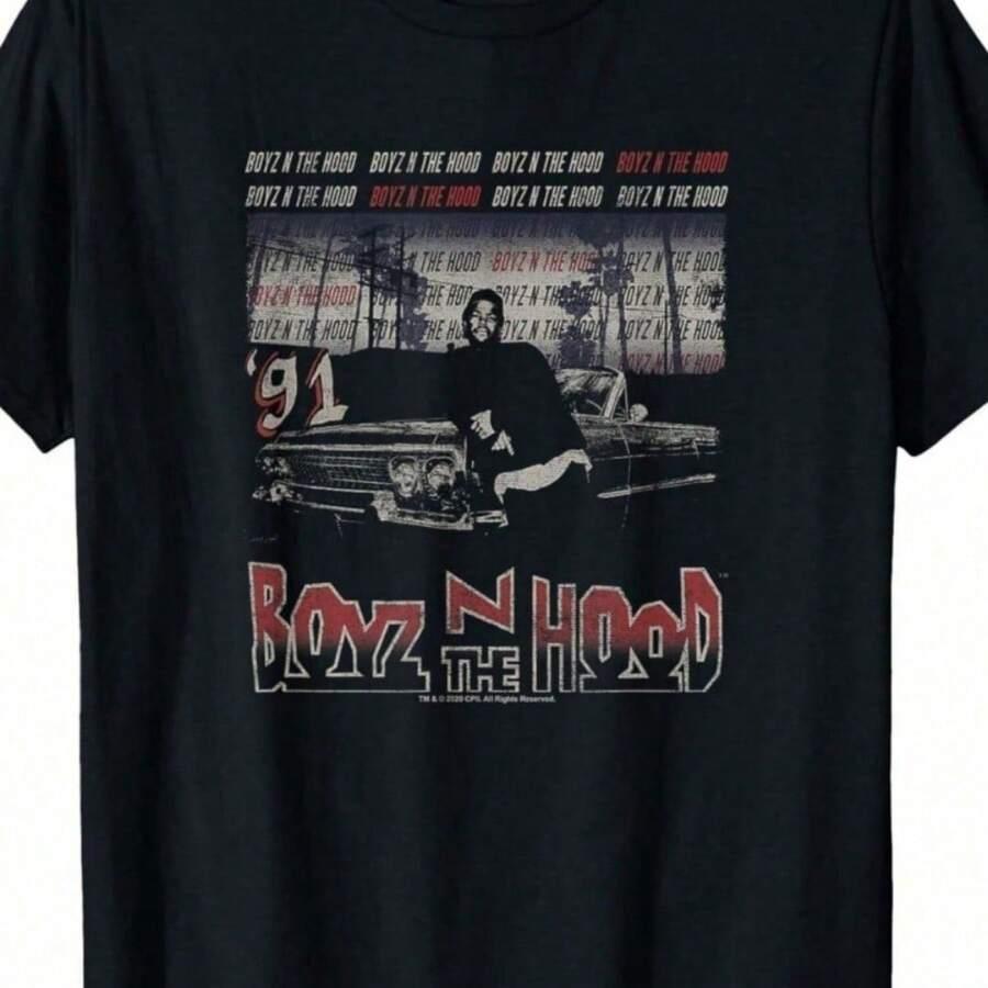 boyz n the hood graphic print black t-shirt