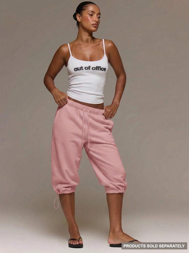 musera low rise adjustable toggle cropped joggers