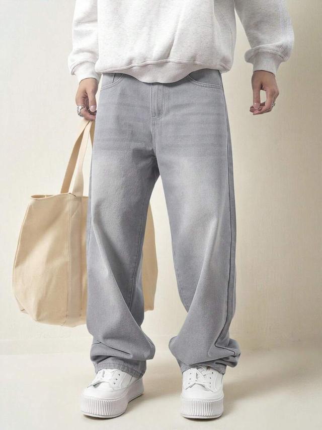 ronvexi men's solid color casual loose long pants