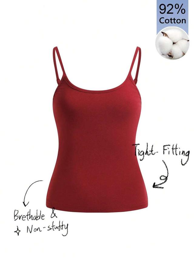 tseoso solid red cami top
