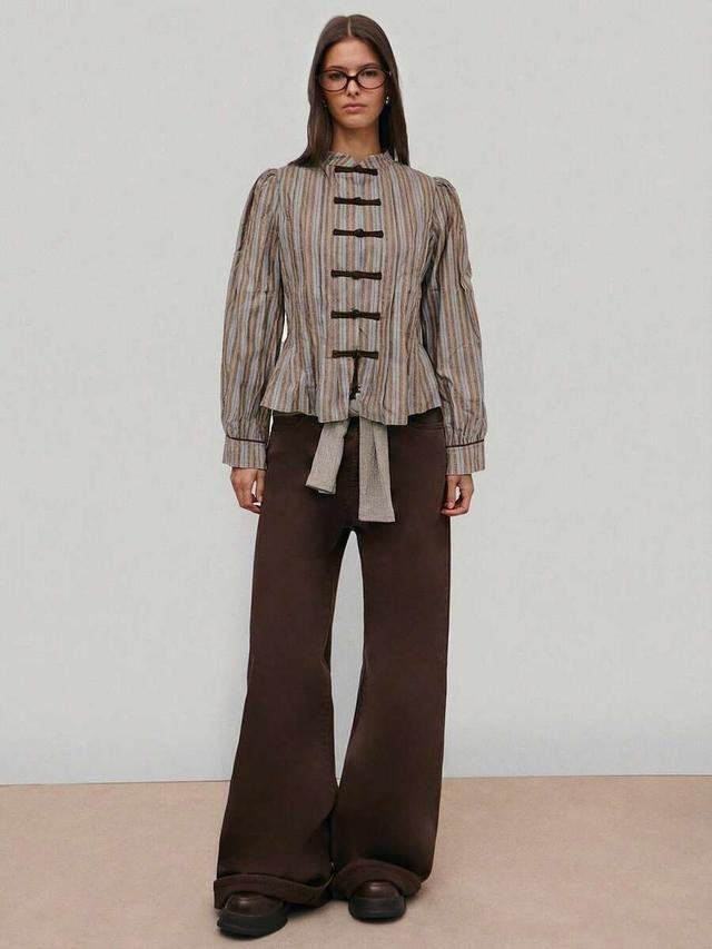 nöista striped tailored jacket