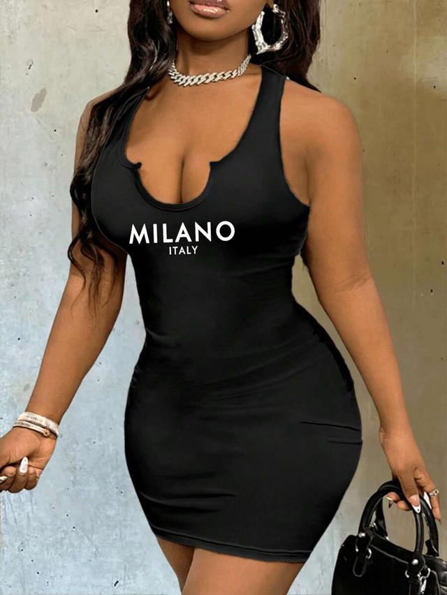 black cotton jersey bodycon mini dress