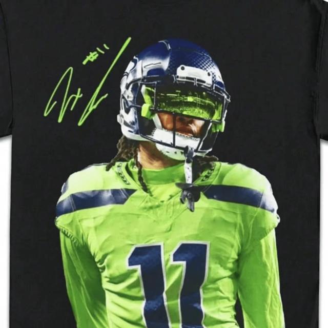 lime green jaxon smith-njigba seattle seahawks neon green jersey shirt