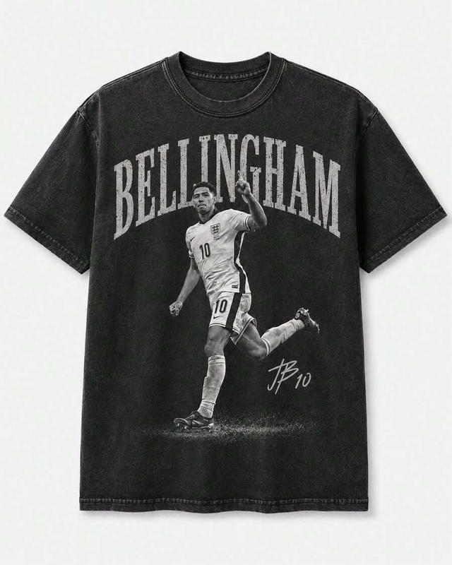 jude bellingham vintage 90s graphic cotton t-shirt