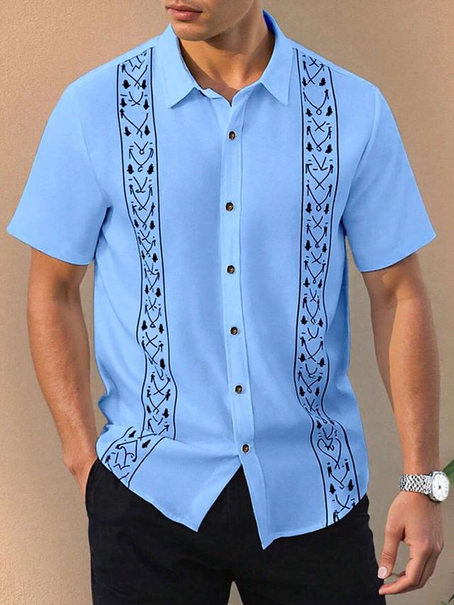 light blue short sleeve button down shirt