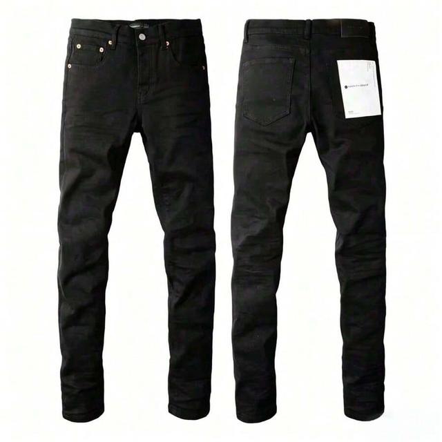 black slim fit stretch denim jeans