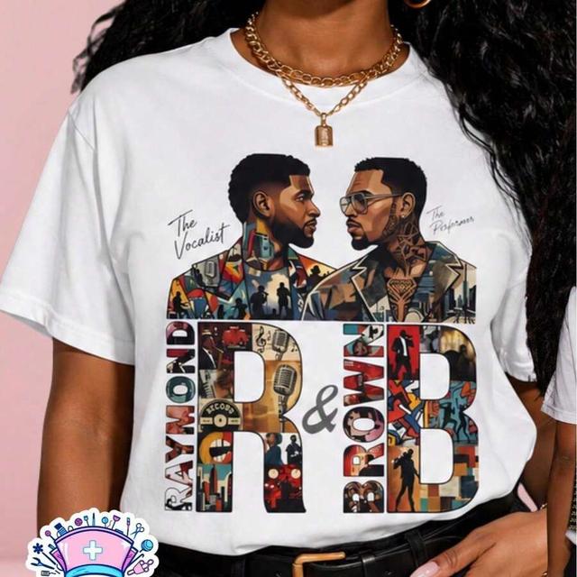chris brown usher tour graphic cotton t-shirt