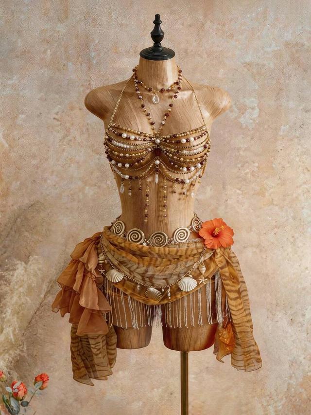 mistrie tropical beaded camisole top