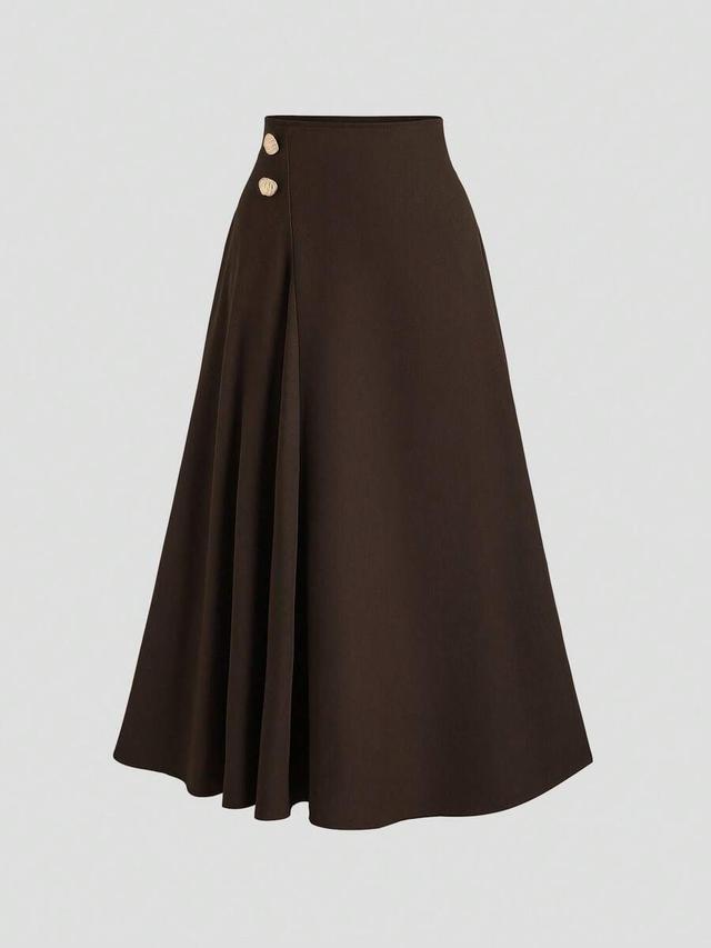 sweetra women's elegant commuting a-line skirt
