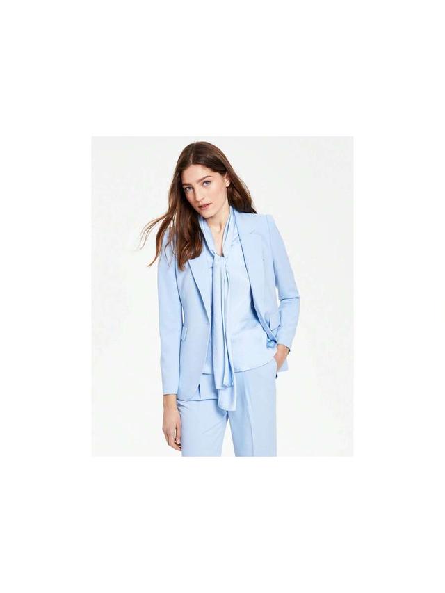 bar iii textured-crepe single-button blazer