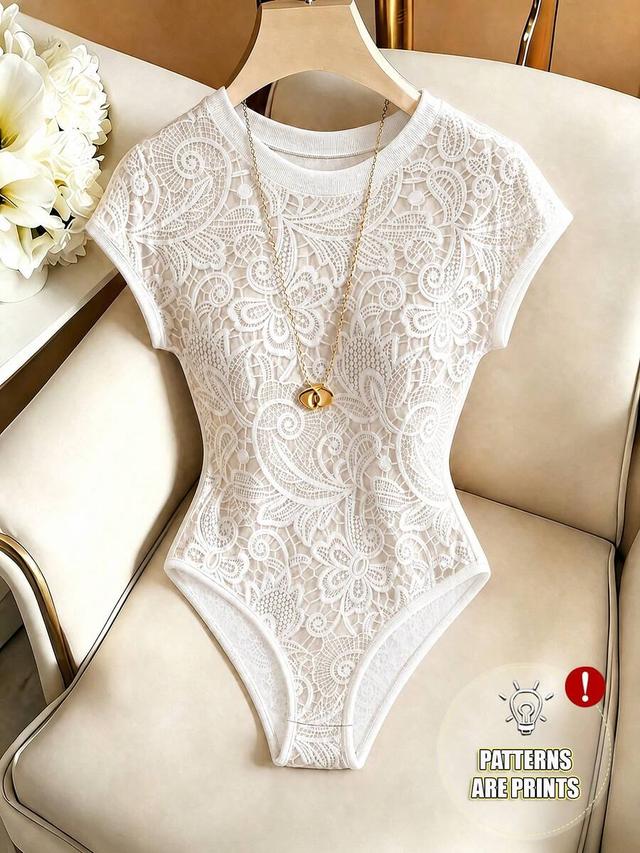minimalist round neck graphic print sleeveless bodysuit