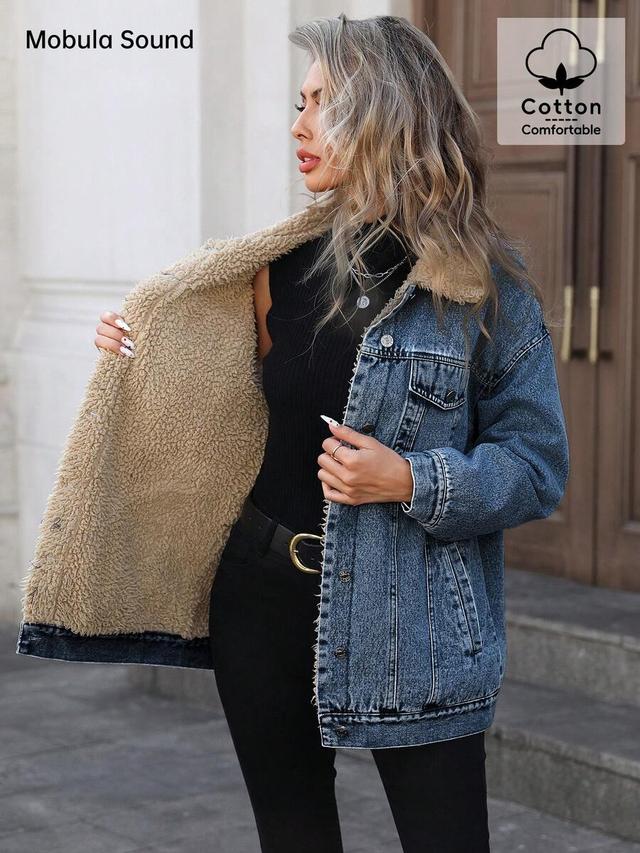 denim jacket with sherpa lining