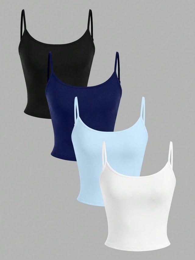 light blue cropped sporty camisole tank top set