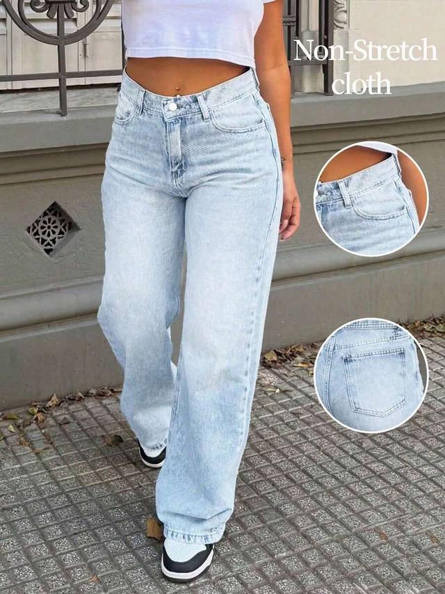 light wash high waisted wide leg denim jeans