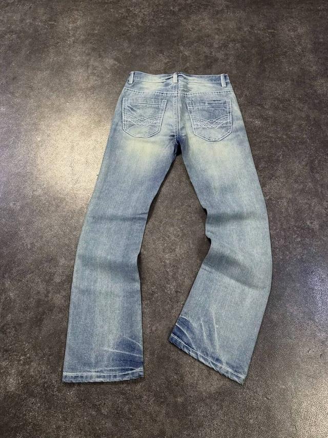 men's y2k grunge faded wash straight leg jeans