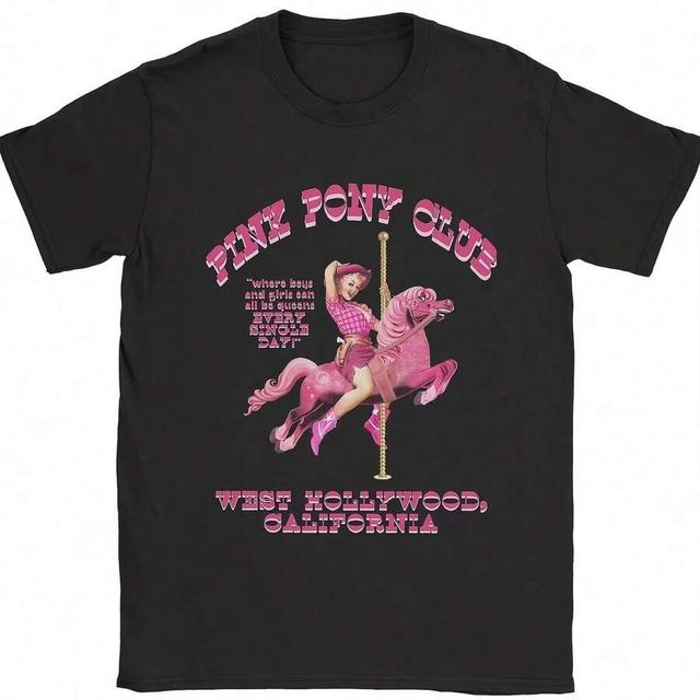 pink pony club graphic cotton t-shirt