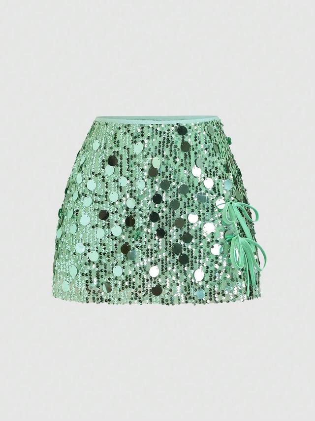sweetra women's fashionable multicolor beaded elegant skort