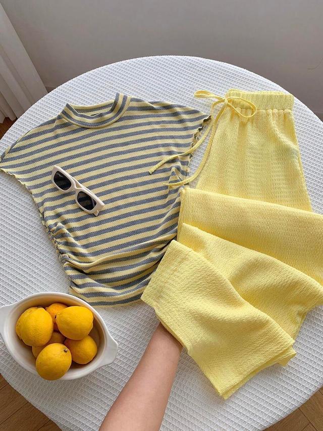 striped mock neck casual knit top