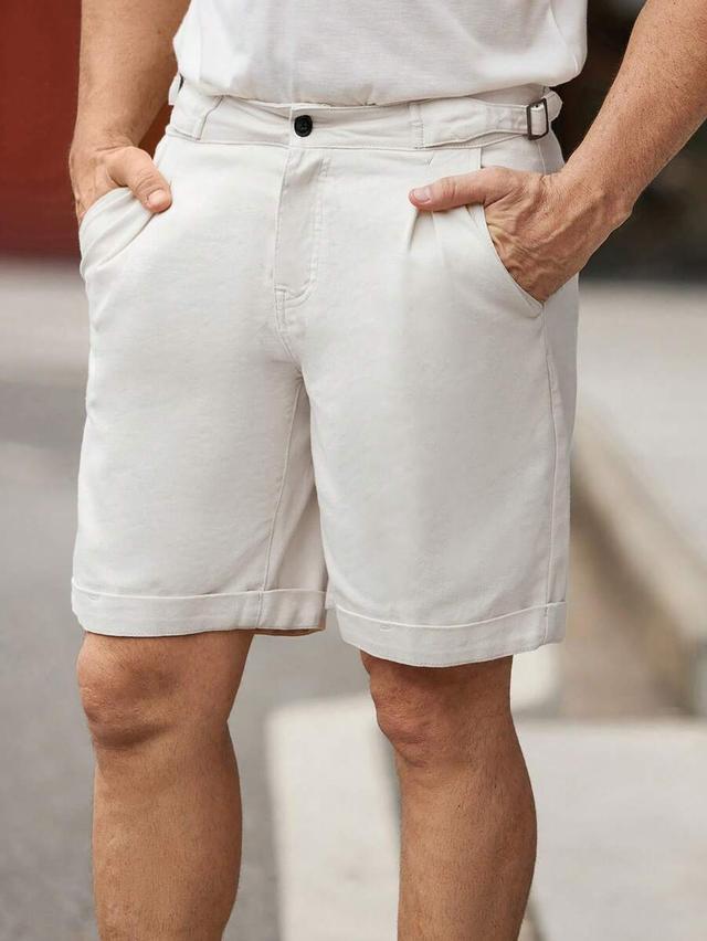 manfinity homme men solid slant pocket denim shorts