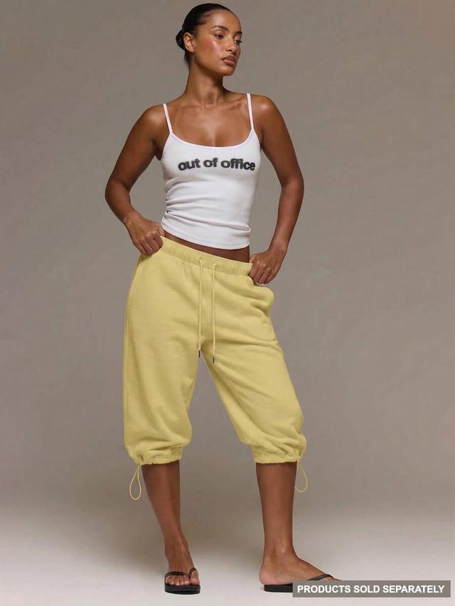 musera low rise adjustable toggle cropped joggers