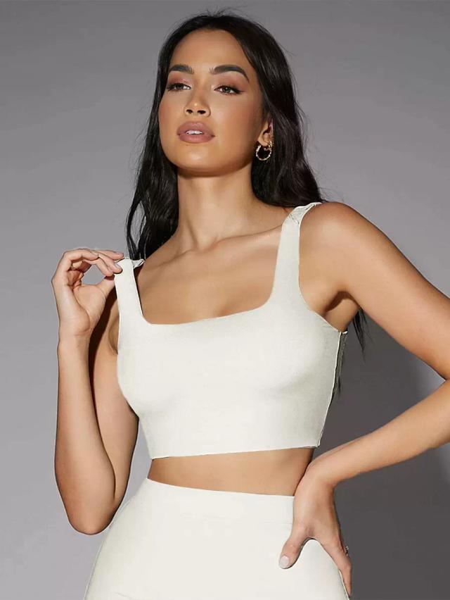 silquee low back tank crop top