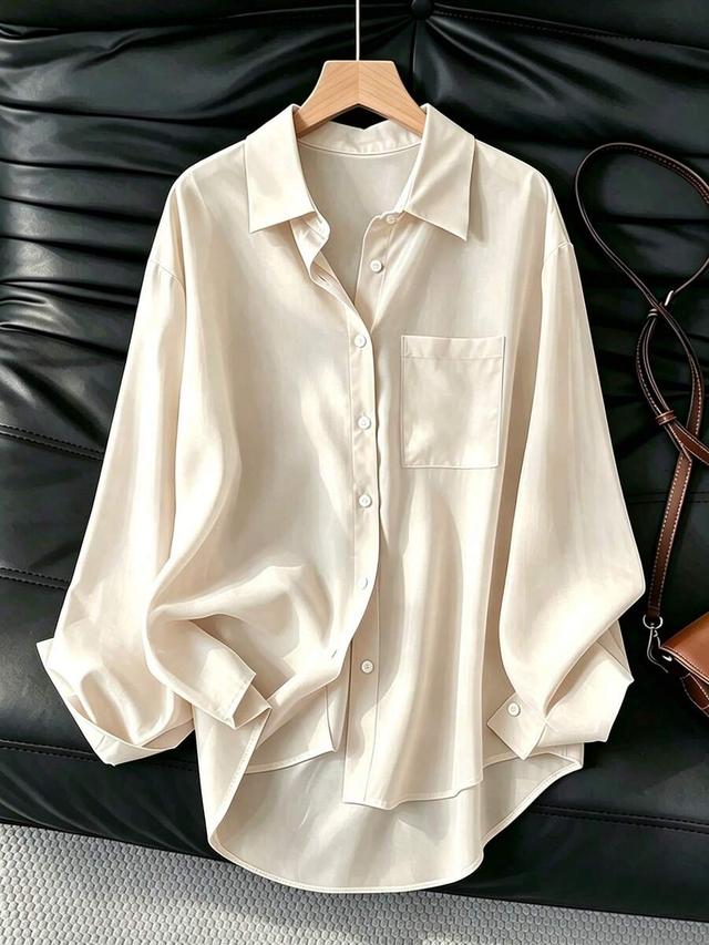 women's casual loose long sleeve shirt