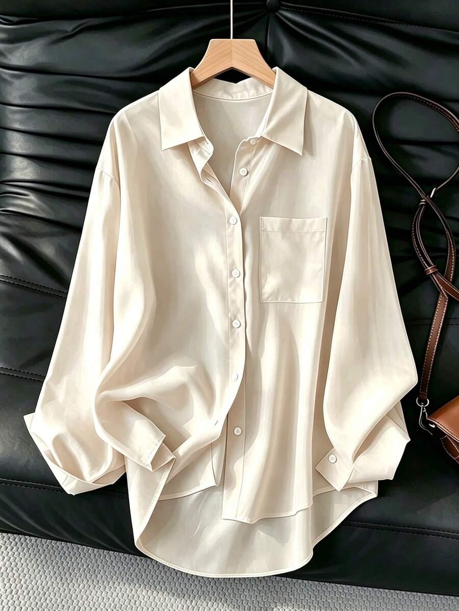 women's casual loose long sleeve shirt