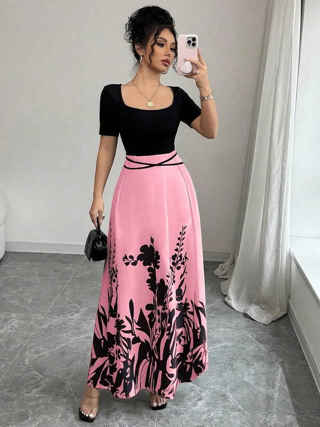 rafferiza women's elegant fitted waist tie qipao style dress