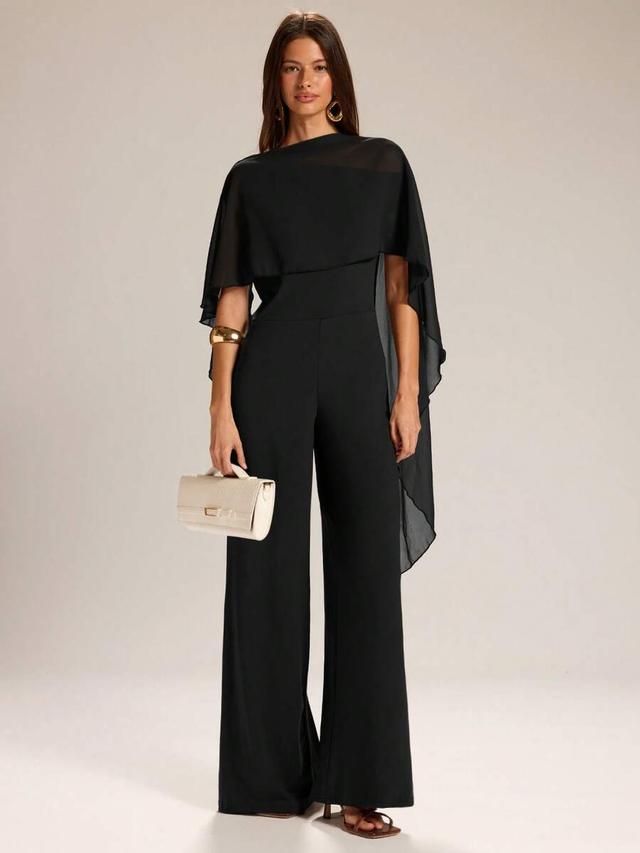 Black jumpsuit for evening wedding after work